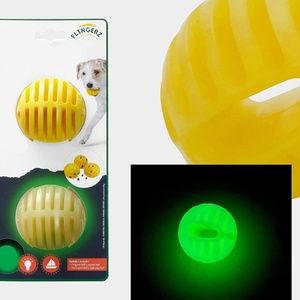 Flingerz Pet 2Pk Glow Fling Replacement Balls Dog Toy Fetch For Regular Thrower